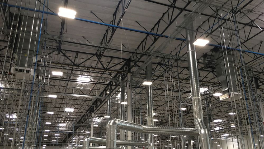 AC system on ceiling