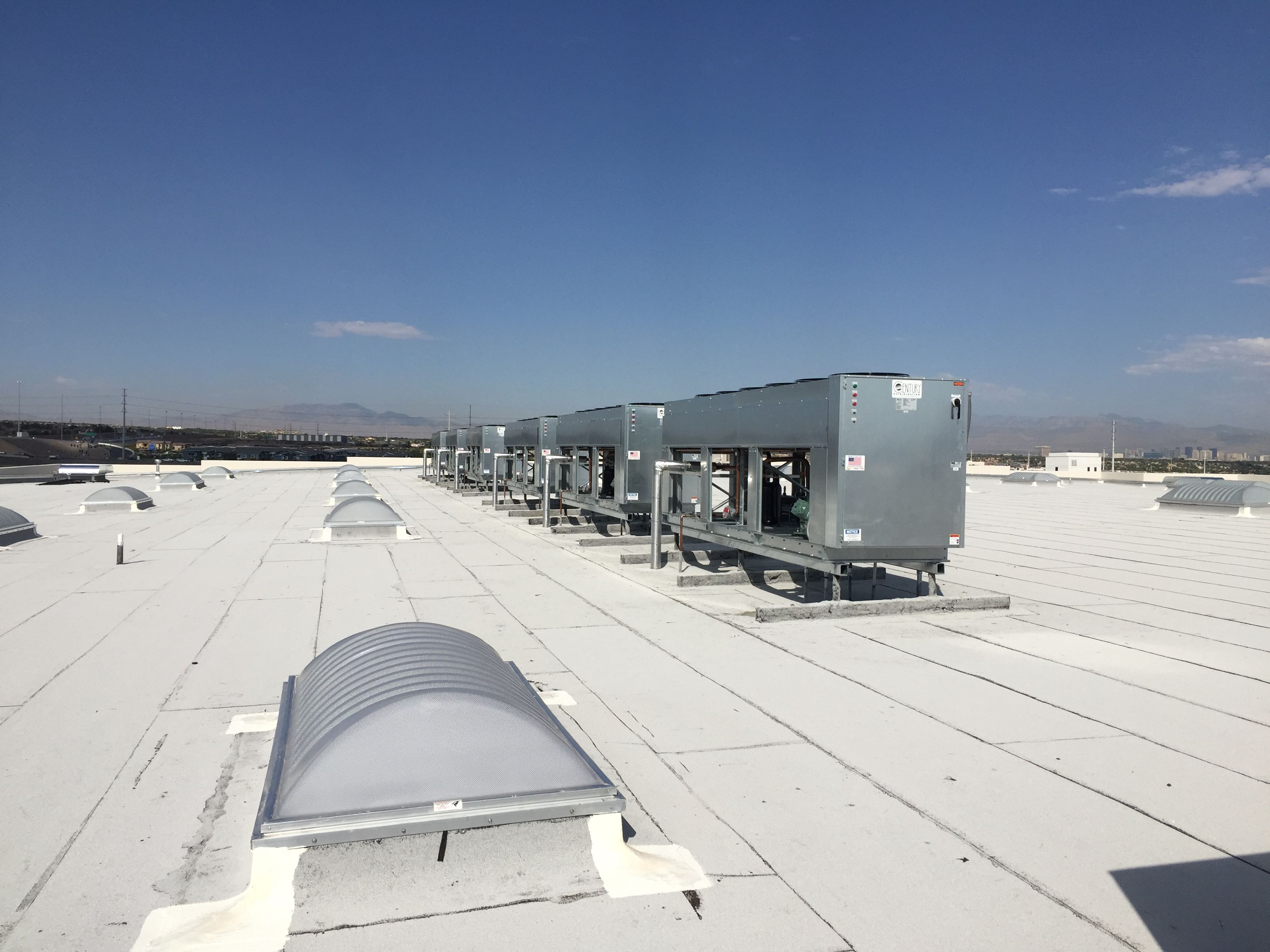HVAC units on a roof